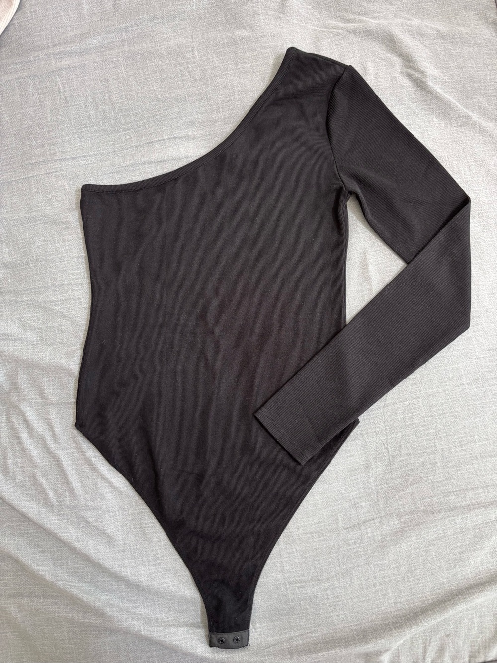 Zara One-Shoulder Long Sleeve Bodysuit